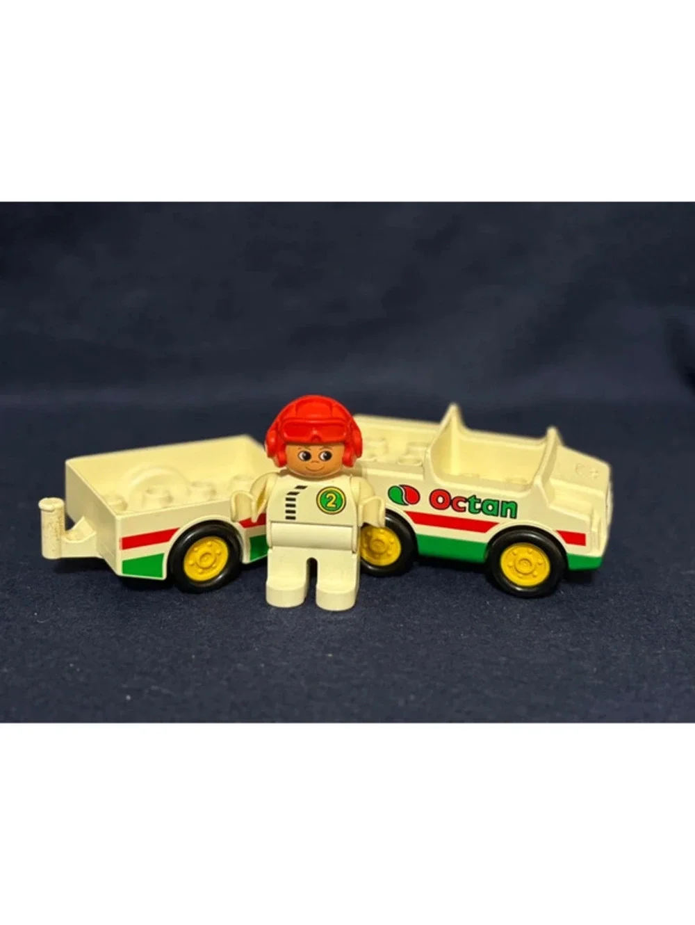 LEGO Duplo 2621 Motorbike Transporter Parts Car, Tailer & Driver.